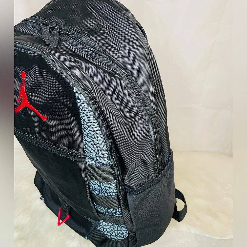 New Jumpman Jordan Black Patterned design  Men's large Backpack